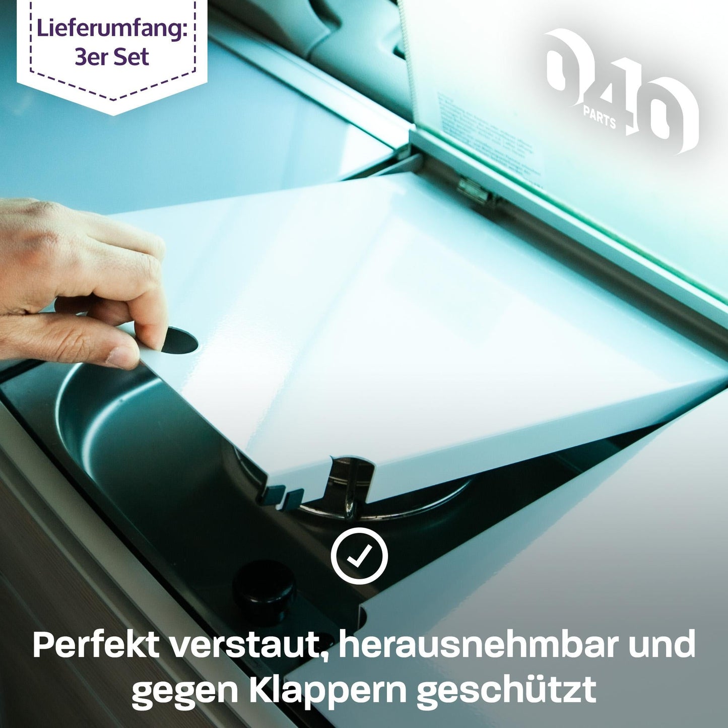 040 parts Herdeinlagen 3er Set für VW T5 T6 T6.1 California passgenau - 040parts - 4260715847574