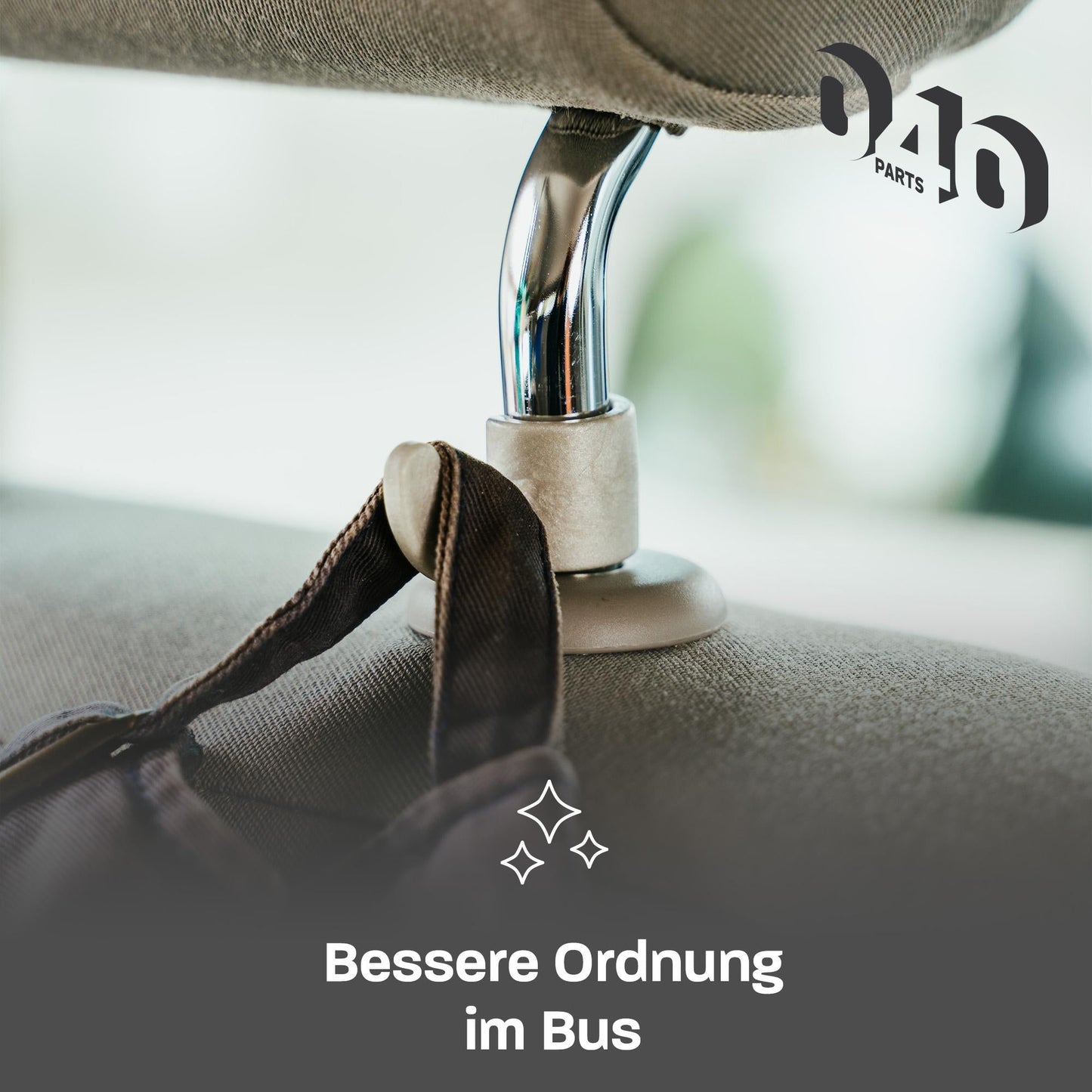 040 Parts robustes 4er Hakenset für VW Kopfstütze - für viele Volkswagen, Seat, Audi und Skoda Modelle - 040parts - 4260715844580