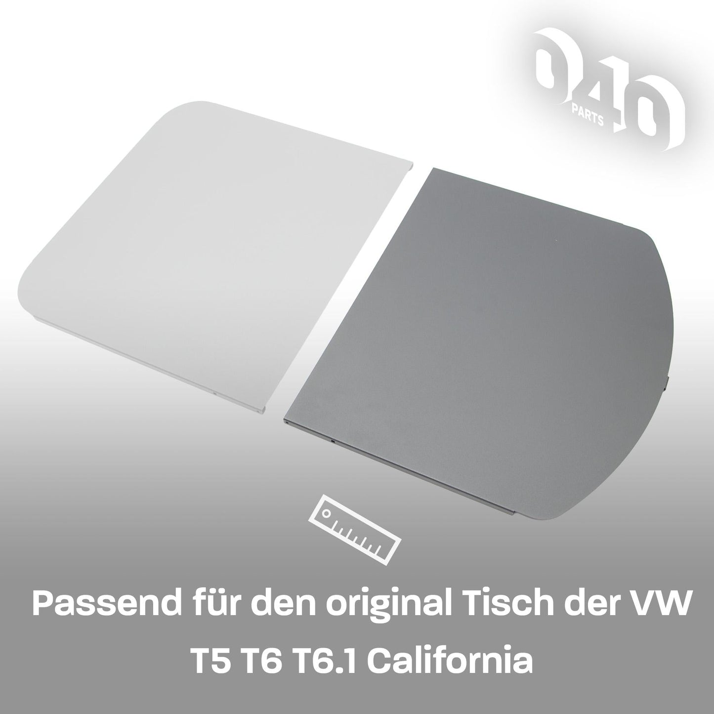 040 parts Tischerweiterung runde Seite für VW T5/T6/T6.1 California stabile Tischverbreiterung runde Seite - 040parts - 4260715847666