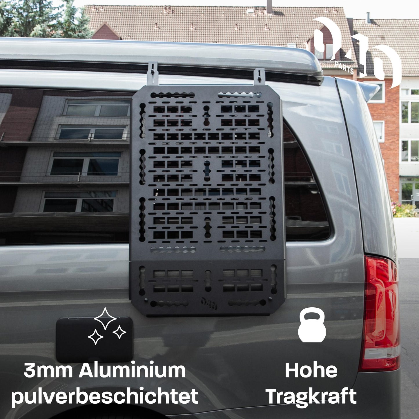 040 Parts Molle Board for Mercedes V-Class Marco Polo Universal Device Holder Tool Board and Additional Storage for Camping