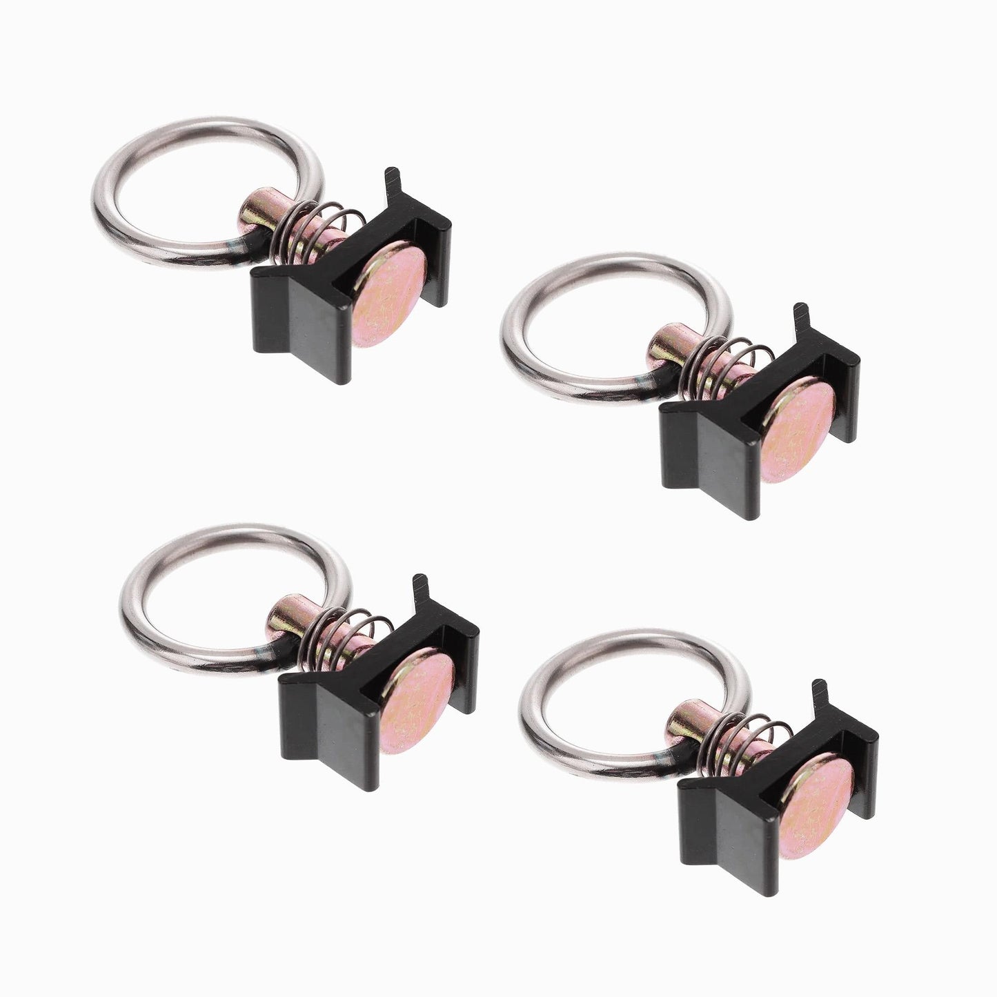 040 Parts 4-piece set black airline rail end fitting - Perfect for Molle board, secure & quick storage