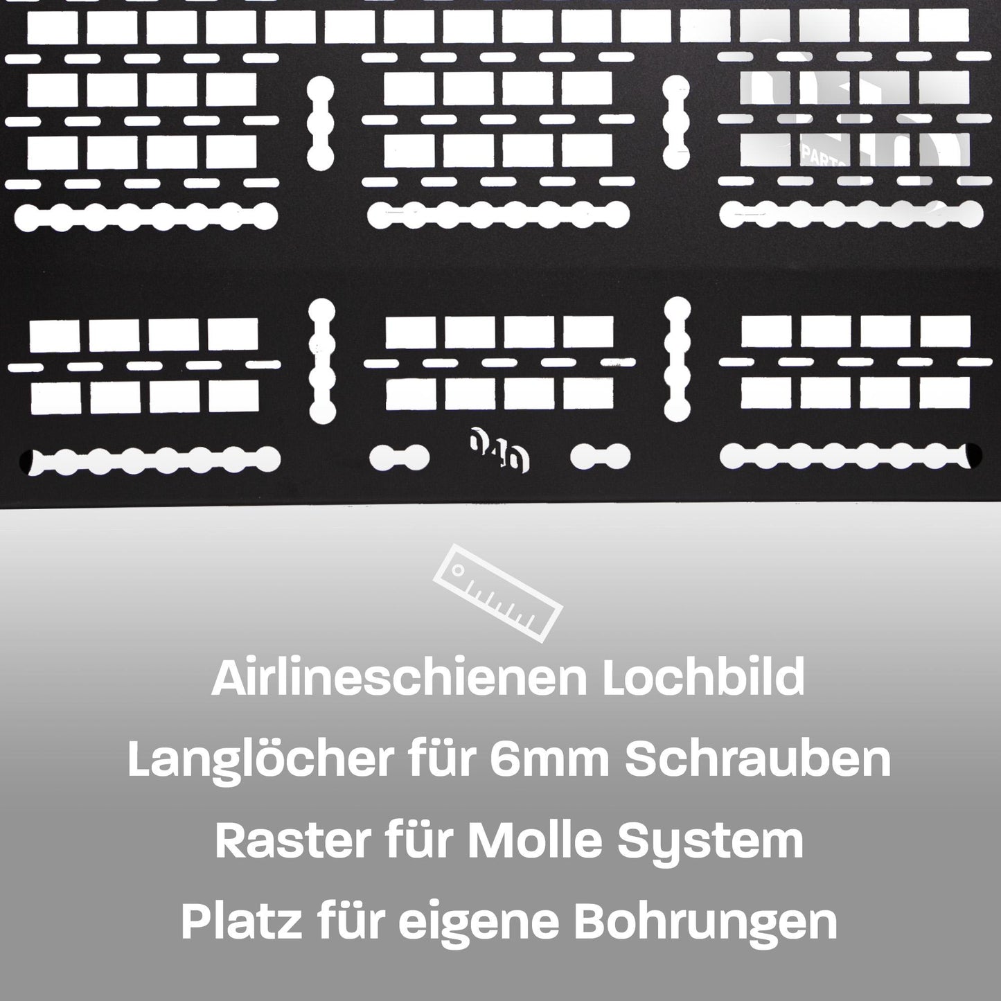 040 Parts Molle Board para VW T5 T6 T6.1 Mercedes Marco Polo o Ford Tourneo Custom y Nugget
