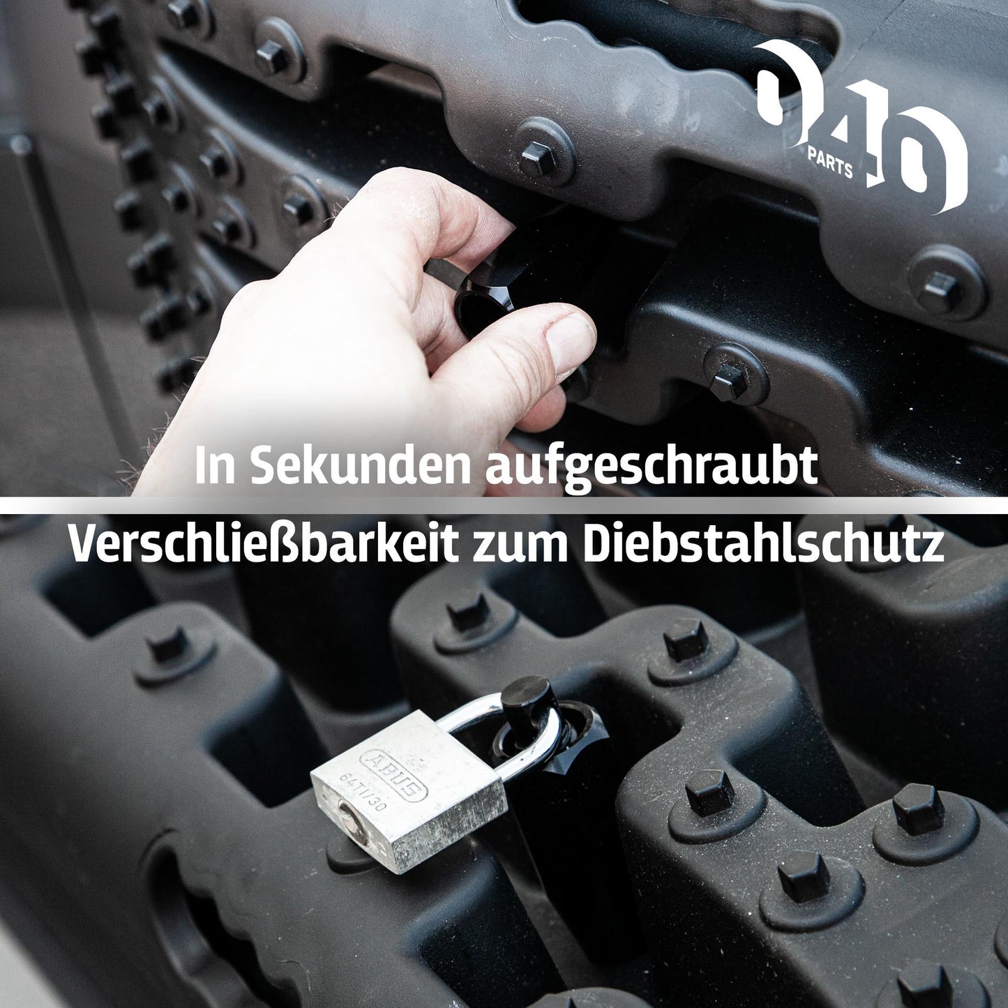 B-Ware: 040 Parts Magnetische Halterung für Auffahrkeile und Sandbleche für Vans Camper Wohnmobile und Offroad Fahrzeuge