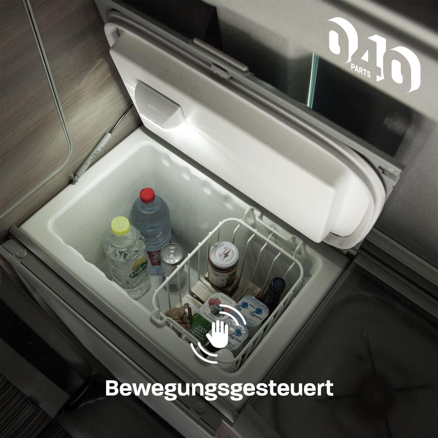 B-Ware: 040Parts automatisches LED Kühlschranklicht/Kühlbox kompatibel mit Wohnwagen, Wohnmobile, Caravans, Van, Kühltruhe, Mini Kühlschrank