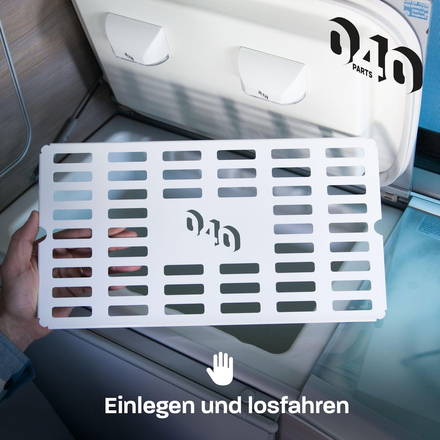 B-Ware: 040 Parts Aluminium Kühltruhenblech für VW T6.1 T6 T5 T4 California und Ford Nugget bis 2023 Einlegeboden für Camper Kühlschrankmatte