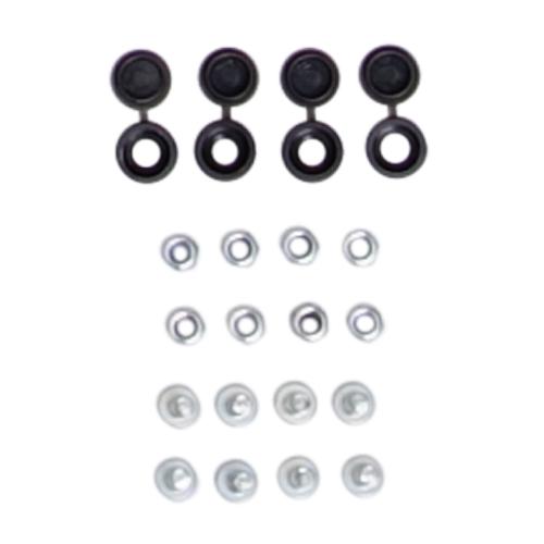 Ensemble de vis pour étagère à chaussures 040 Parts noir