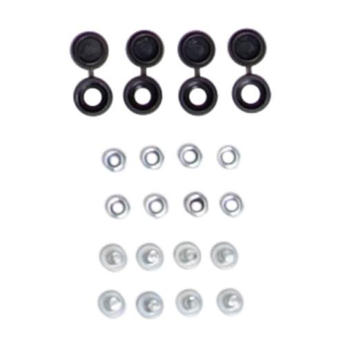 Schraubenset für 040 Parts Schuhregal Schwarz - 040parts - 1234567891163