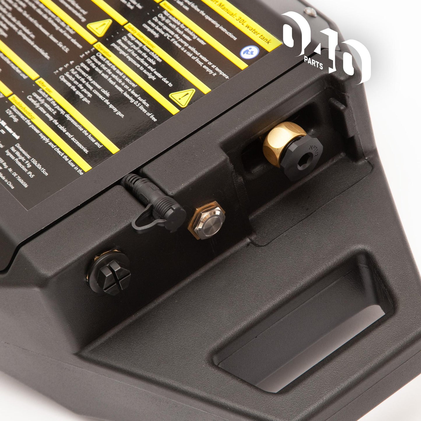 040 parts 30L Wassertank mit 12V Pumpe Außendusche für Vans, Camper, Autos perfekt fürs Camping Frischwassertank Wassertank - 040parts - 4260715845228