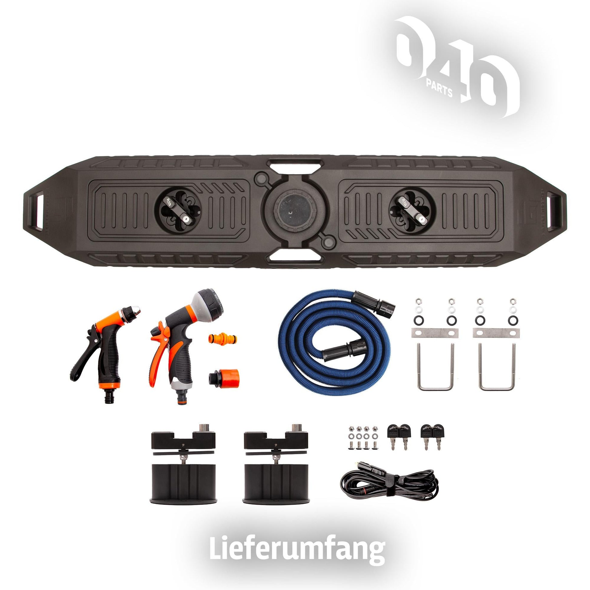 040 parts 30L Wassertank mit 12V Pumpe Außendusche für Vans, Camper, Autos perfekt fürs Camping Frischwassertank Wassertank - 040parts - 4260715845228