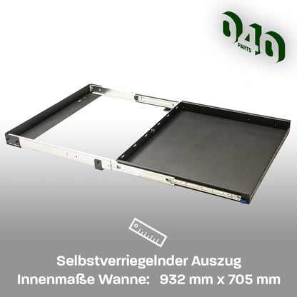 040 parts classic Heckauszug Schublade 700mm für T5 T6 T6.1 California (Comfortline Coast Ocean) Heckbox Gepäckauszug Schwerlastauszug Schiene - 040parts - 4260715846041