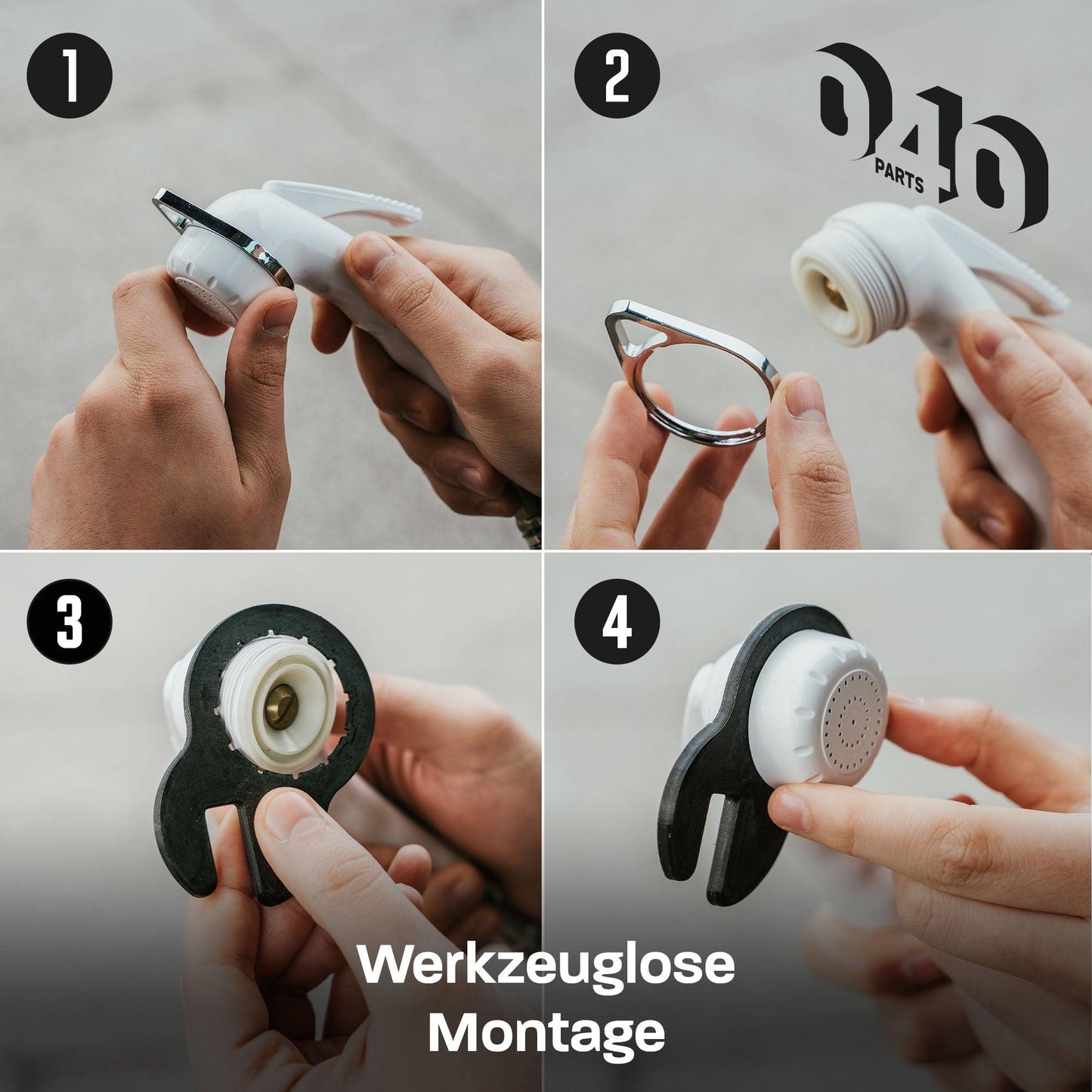 040 Parts Duschkopfhalter für VW T5 T6 T6.1 California für Handbrause RK Reich Charisma Duschhalterung - 040parts - 4260715841510