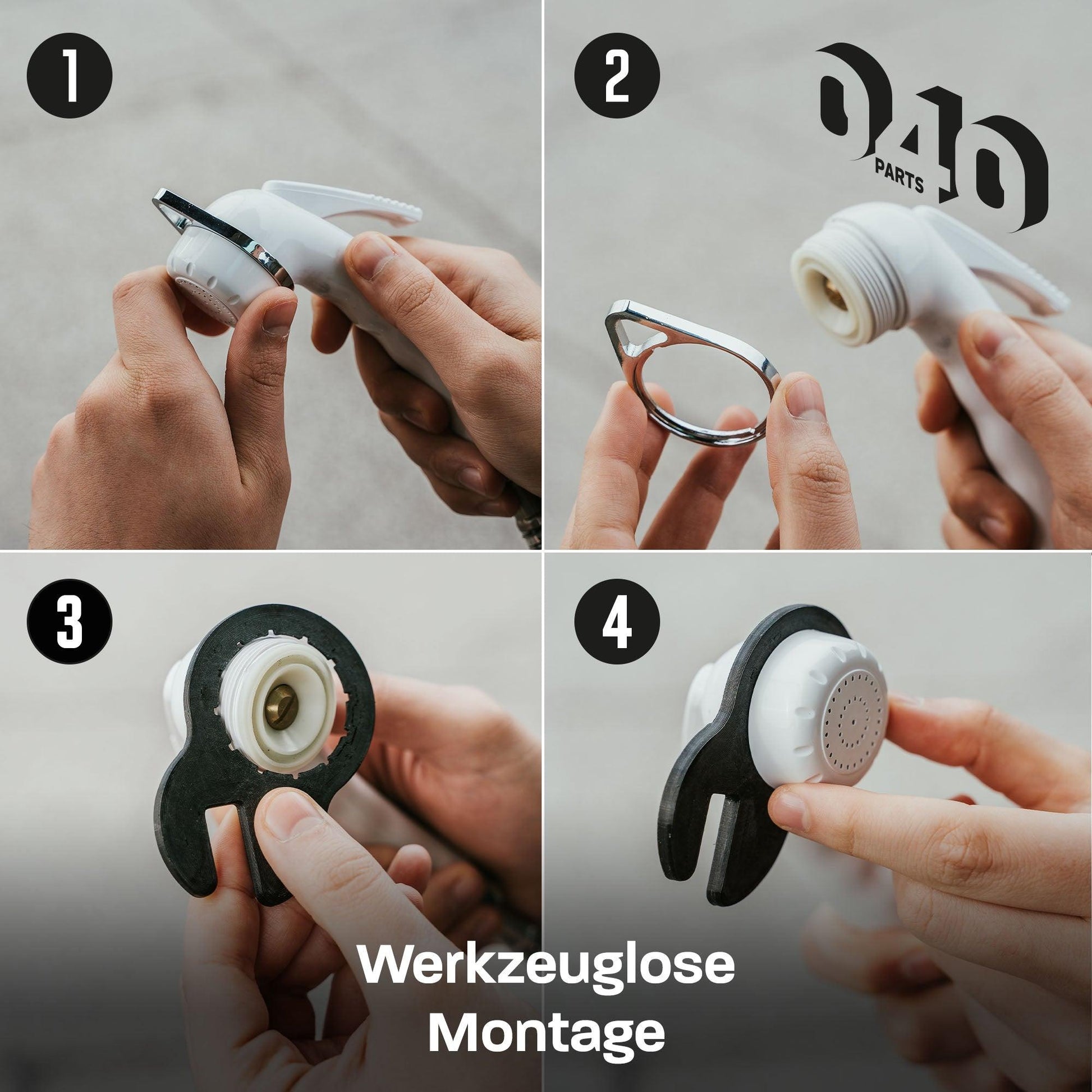 040 Parts Duschkopfhalter für VW T5 T6 T6.1 California für Handbrause RK Reich Charisma Duschhalterung - 040parts - 4260715841510