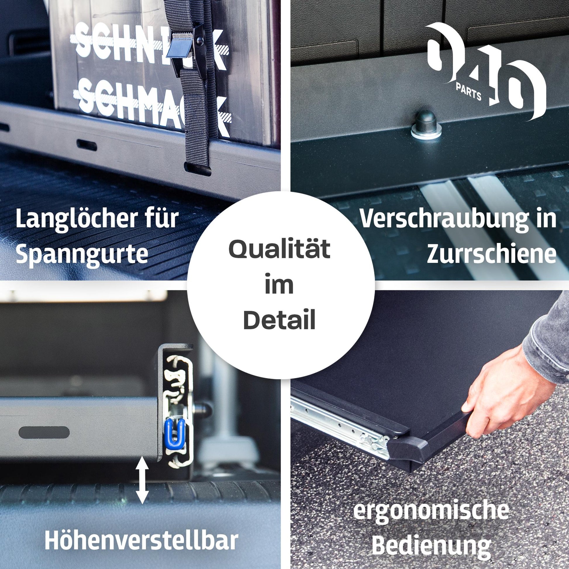 040 parts Einhand Heckauszug Schublade 800mm für T7 California Ocean Coast neuer California Heckbox Gepäckauszug Schwerlastauszug Schiene - 040parts - 4260715848236