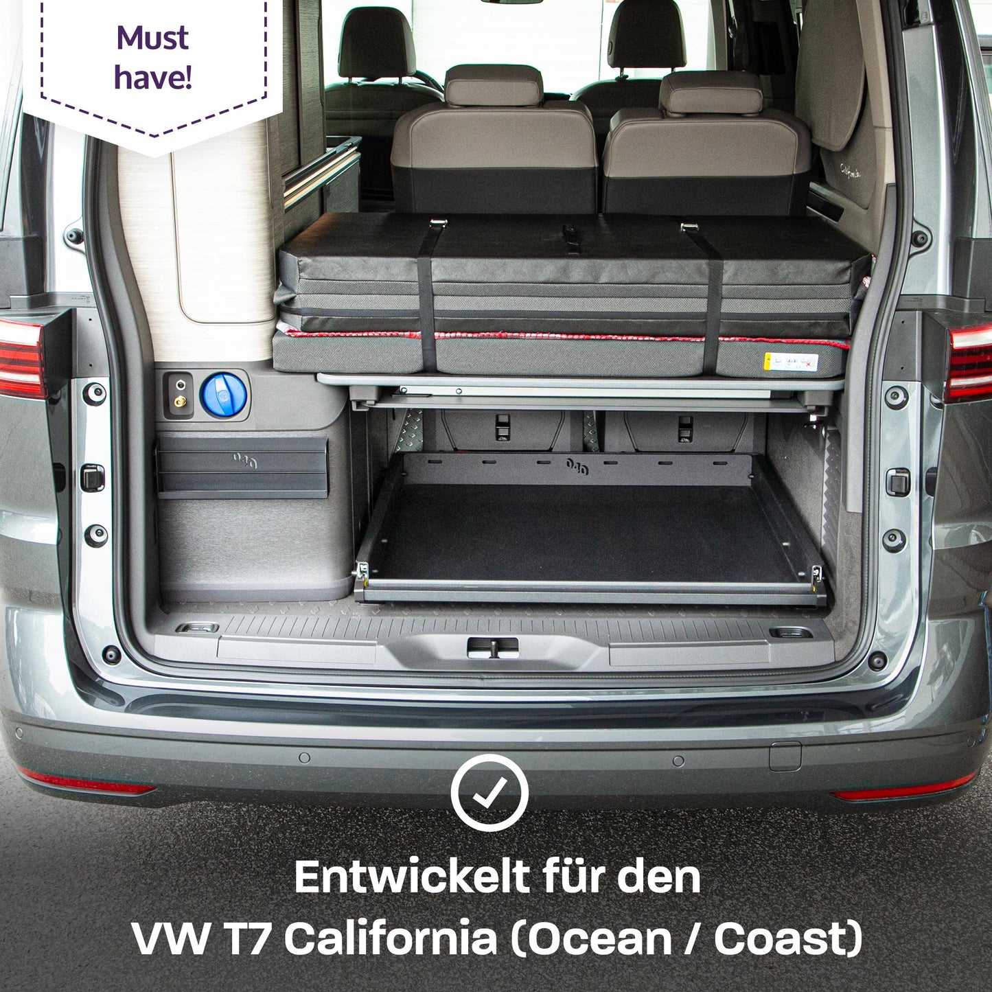 040 parts Einhand Heckauszug Schublade 800mm für T7 new California Ocean Coast neuer California Heckbox Gepäckauszug Schwerlastauszug Schiene