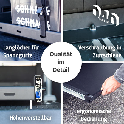 040 parts Einhand Heckauszug Schublade 800mm für T7 new California Ocean Coast neuer California Heckbox Gepäckauszug Schwerlastauszug Schiene