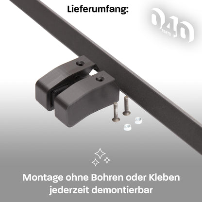 040 Parts Einhandverriegelung für Heckauszüge von 040 Parts Version für VW T5 T6 T6.1 Beach mit gelbem Hebel - 040parts - 4260715847437