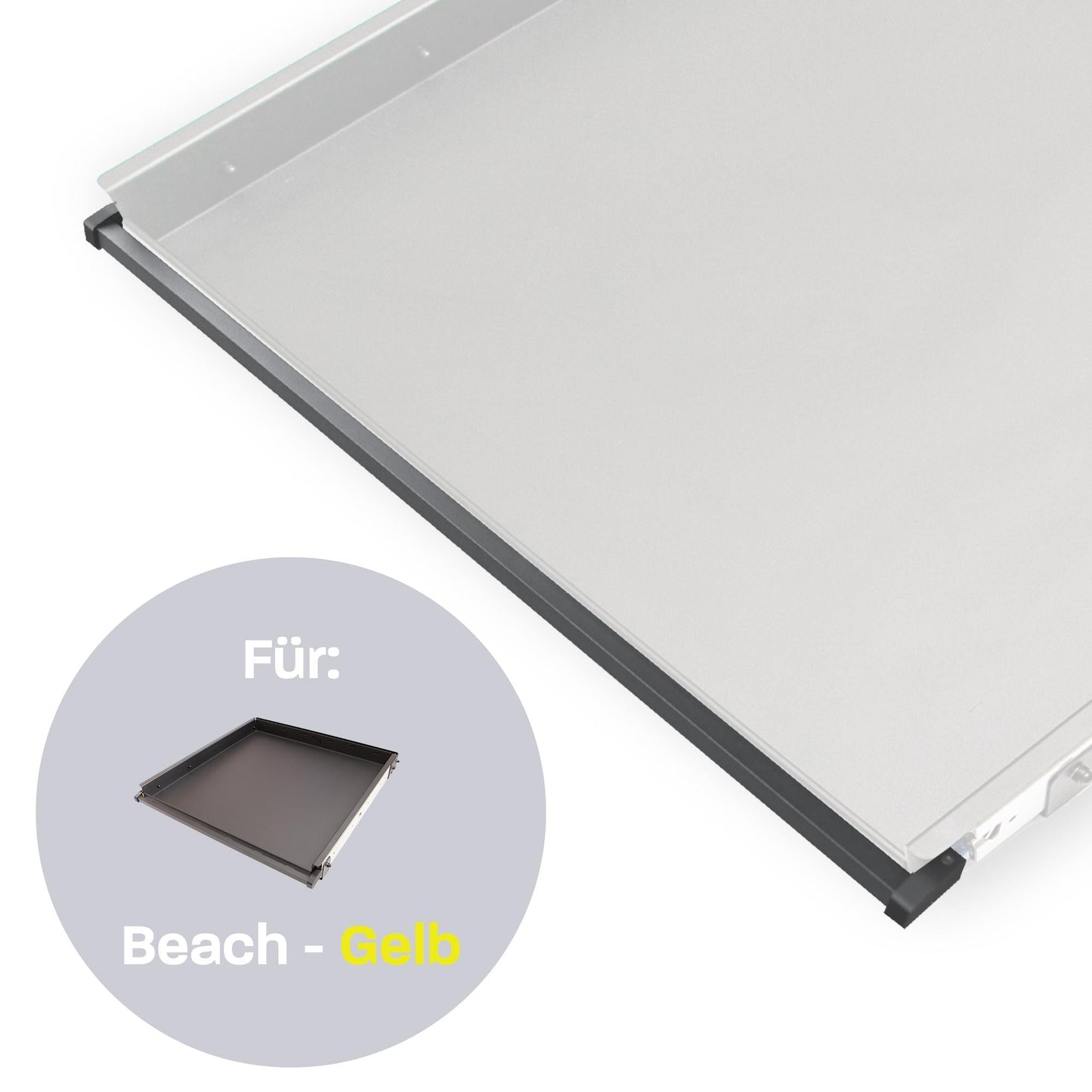 040 Parts Einhandverriegelung für Heckauszüge von 040 Parts Version für VW T5 T6 T6.1 Beach mit gelbem Hebel - 040parts - 4260715847437