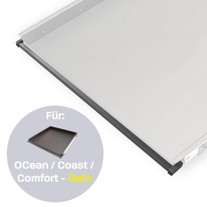 040 Parts Einhandverriegelung für Heckauszüge von 040 Parts Version für VW T5 T6 T6.1 Comfortline, Ocean, Coast mit gelbem Hebel - 040parts - 4260715847413