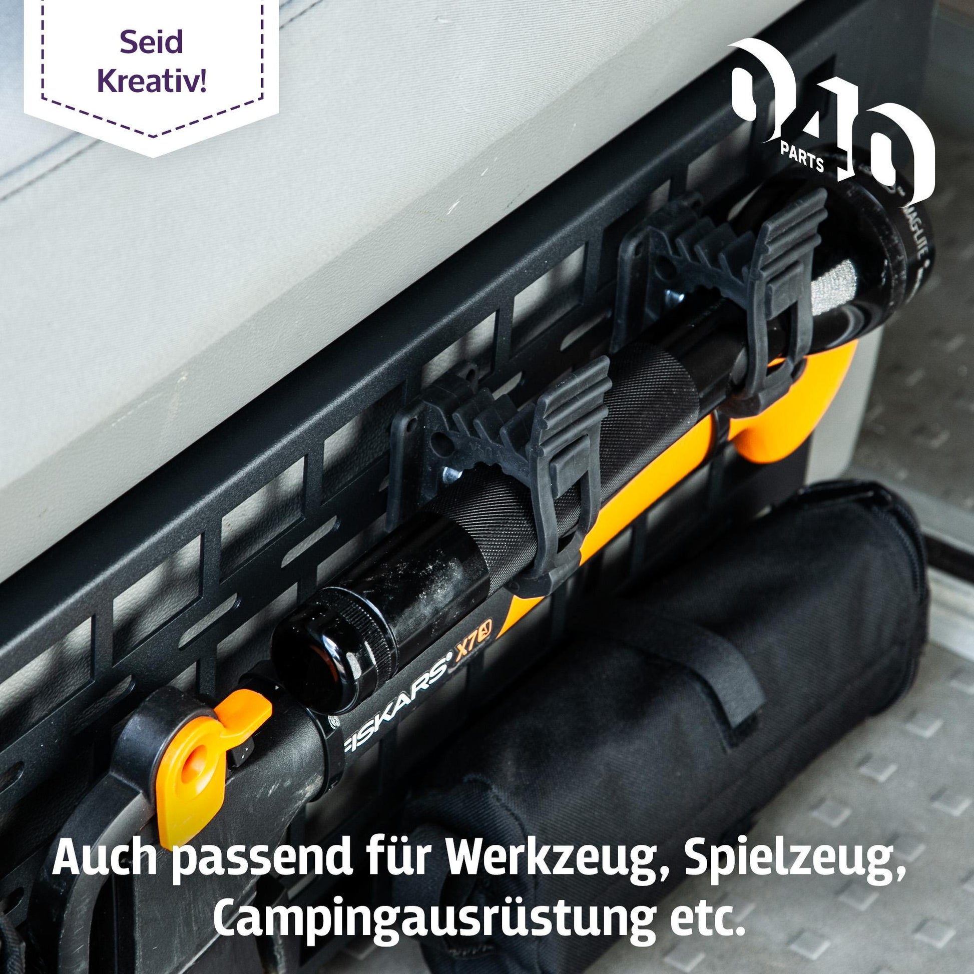 040 parts Molle Board für 2er Sitzbank Schublade dein Ordnungshelfer Equipmenthalter tool board für den VW T5, T6 und T6.1 California - 040parts - 4260715845433