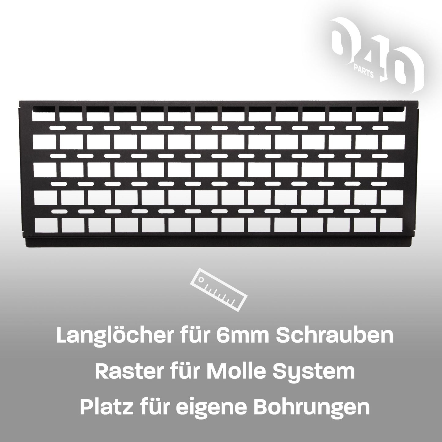 040 parts Molle Board für 2er Sitzbank Schublade dein Ordnungshelfer Equipmenthalter tool board für den VW T5, T6 und T6.1 California - 040parts - 4260715845433