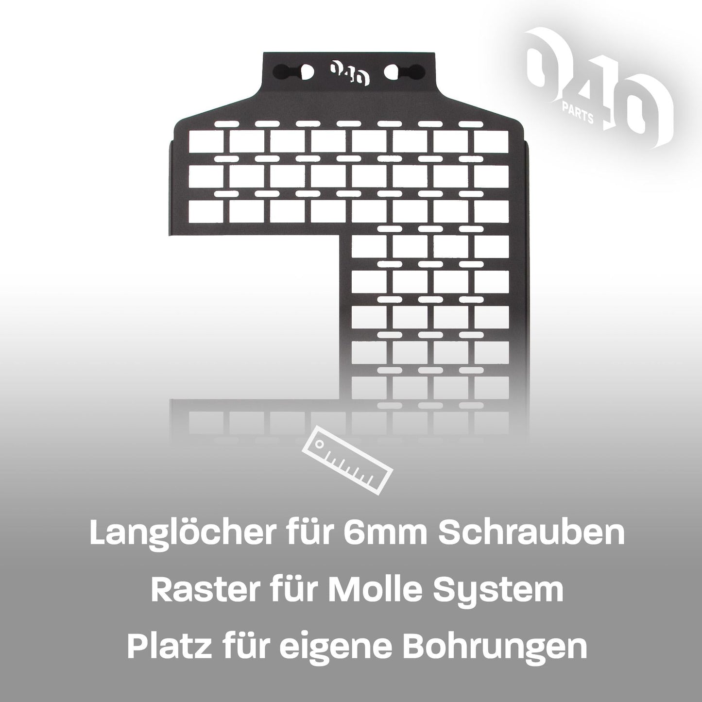 040 parts Molle Board für den Fahrersitz im California Ordnungshelfer Equipmenthalter tool board für VW T5 T6 T6.1 California - 040parts - 4260715845440