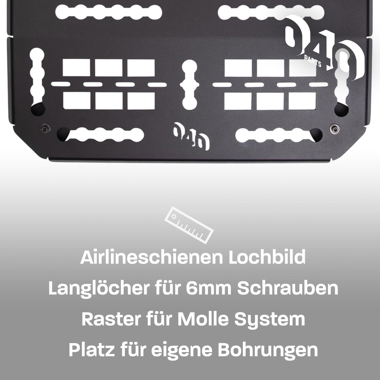 040 Parts Molle Board für VW T5 T6 T6.1 Transporter oder Multivans mit C - Schiene Universelle Gerätehalterung - 040parts - 4260715845877