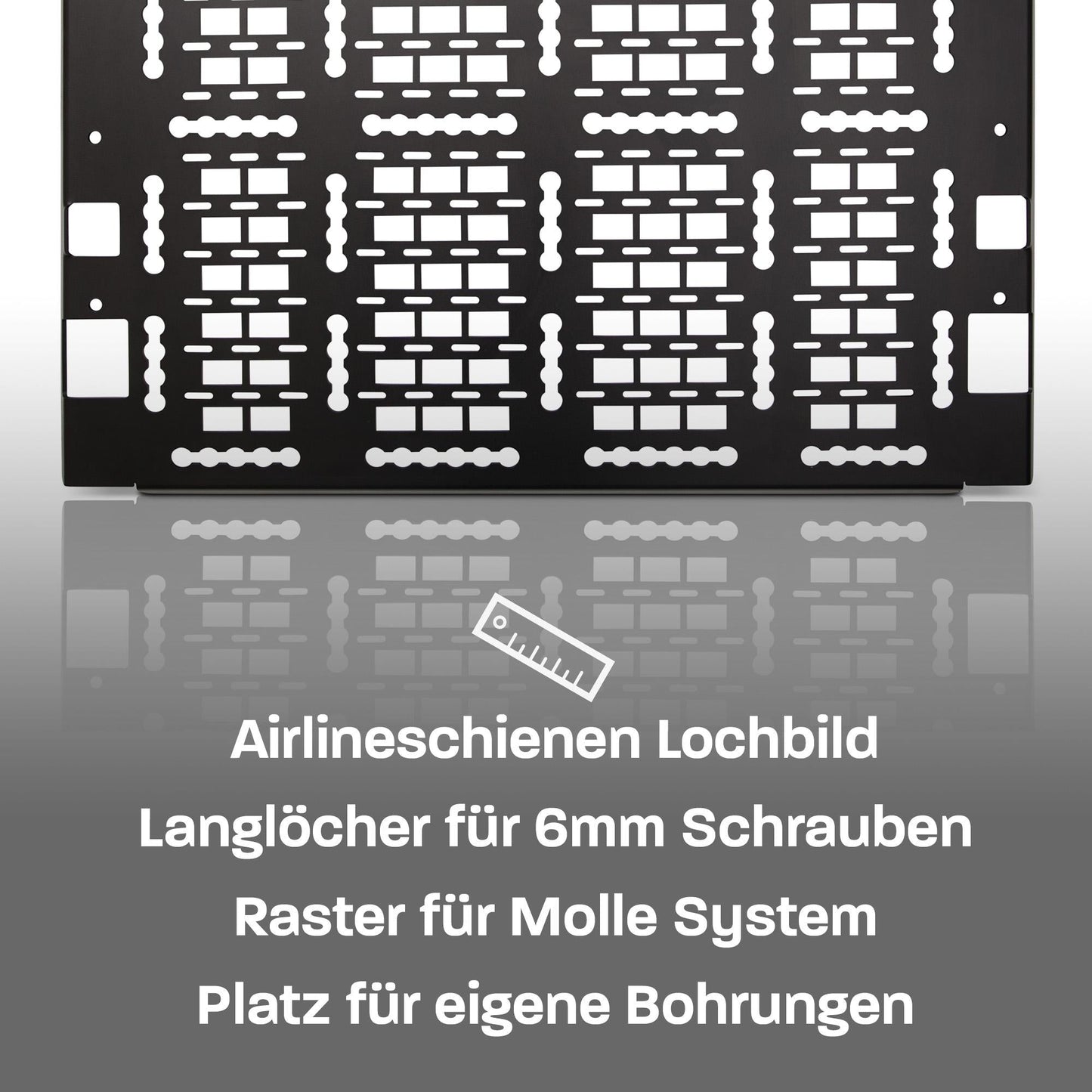 040 Parts Molle Board für VW T6.1 VW T6 original Fahrradträger und Thule WanderWay Gepäckträger Offroad Zubehör Toolboard Werkzeughalter - 040parts - 4260715844887