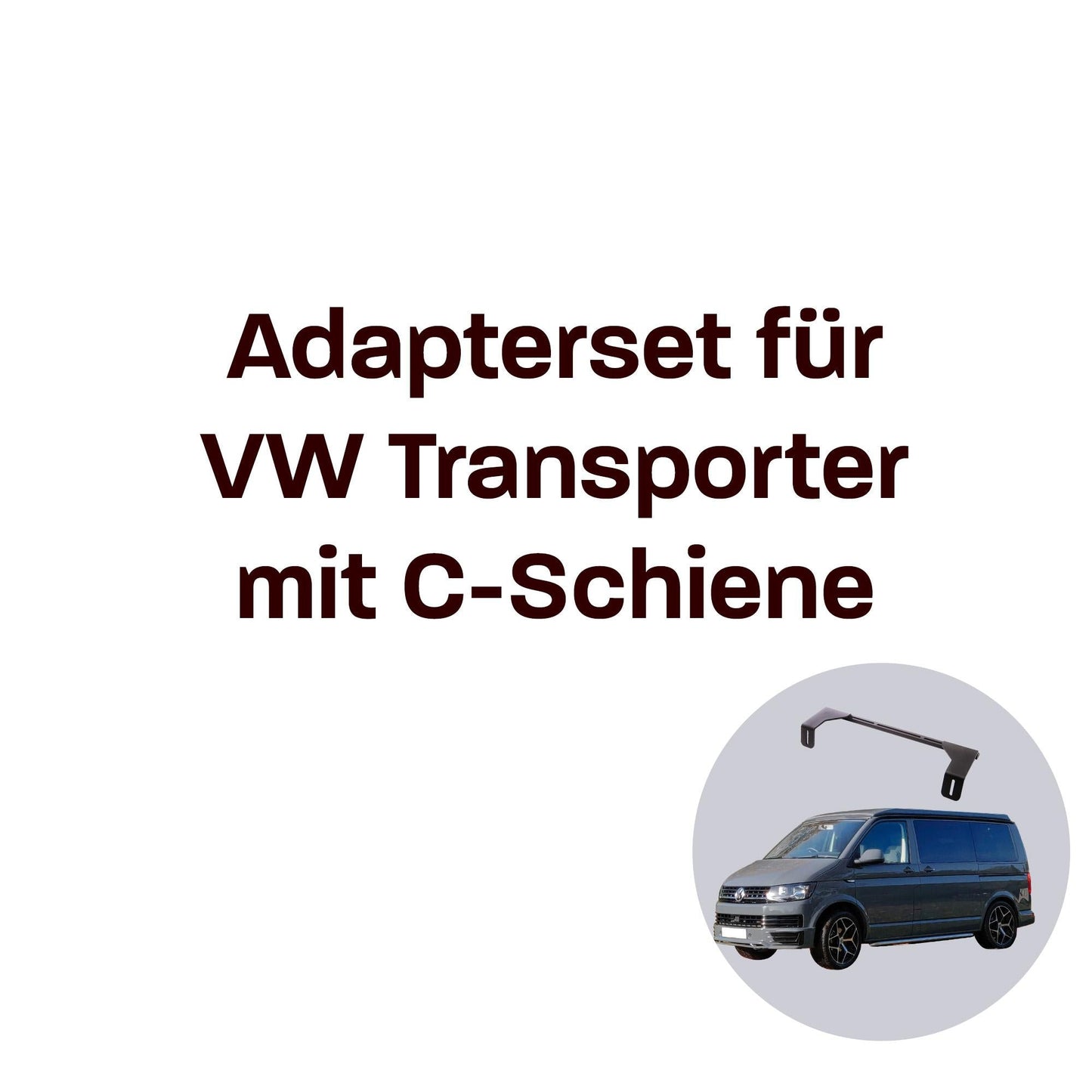 040 parts Molleboard Adapter für Transporter Multivan VW T5 T6 T6.1 mit C - Schiene am Dach Winkel - 040parts - 4260715845617