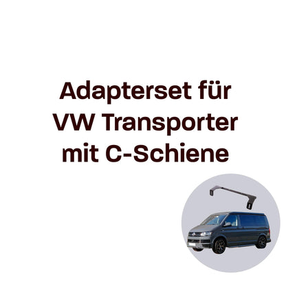 040 parts Molleboard Adapter für Transporter Multivan VW T5 T6 T6.1 mit C - Schiene am Dach Winkel - 040parts - 4260715845617