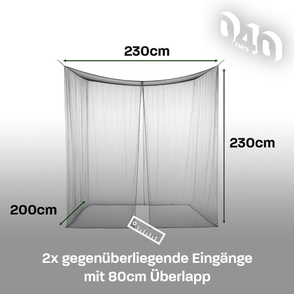 040 parts Moskitonetz für Markisen bei Campern Caravans Vans Wohnmobile und für den VW T5 T6 T6.1 California mit Thule, Fiamma oder Dometic Markisen - 040parts - 4260715845648
