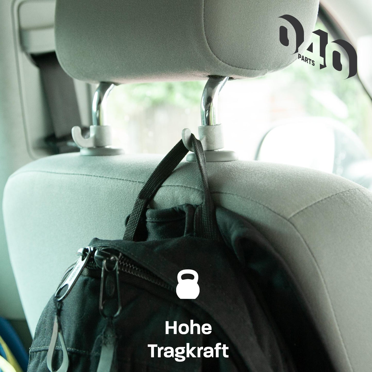 040 Parts robustes 4er Hakenset für VW Kopfstütze - für viele Volkswagen, Seat, Audi und Skoda Modelle