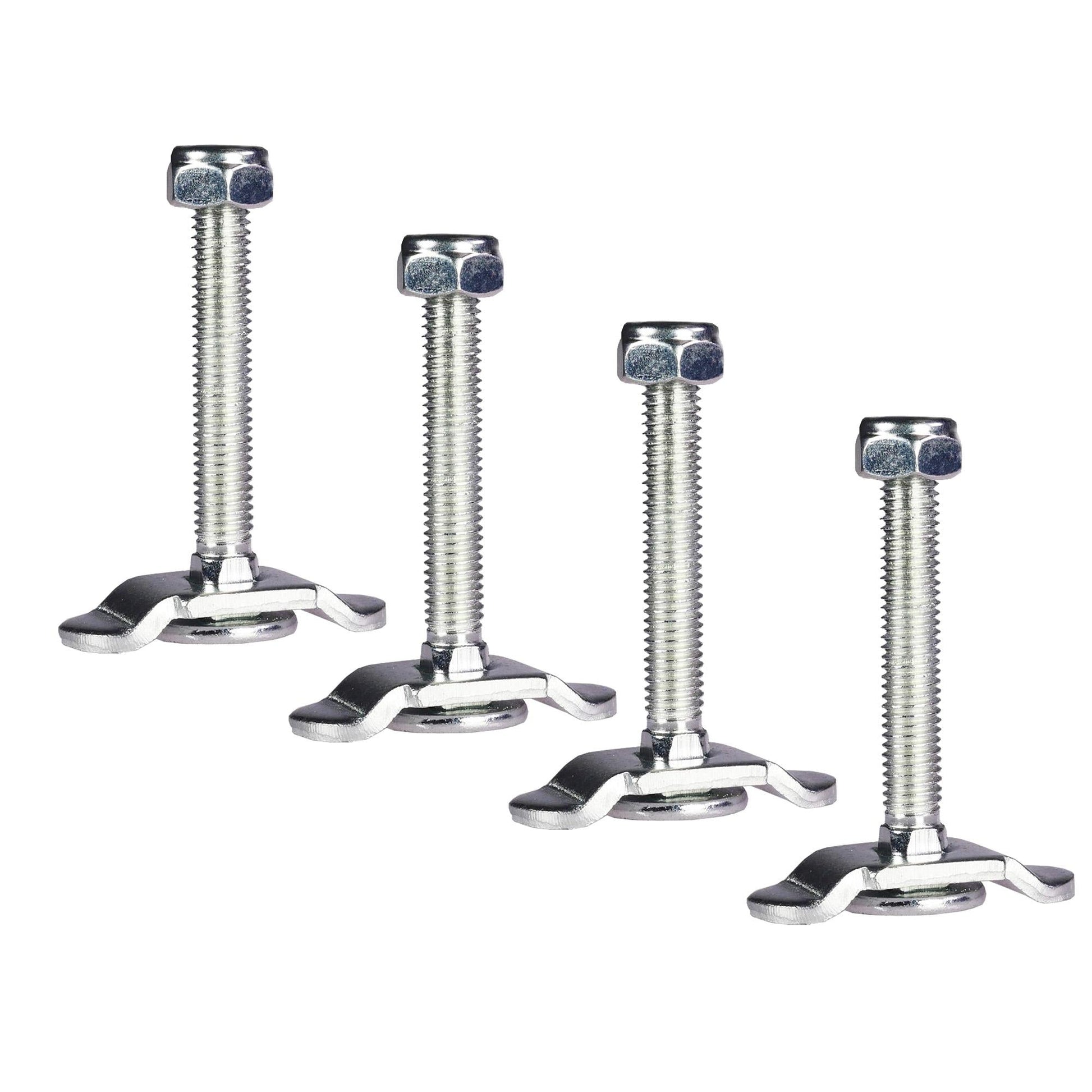 040 Parts Schraubfitting - Set Plus für Airlineschienen M8 x 35 mm, 1000 daN, 4er Set - Perfekt für Molle - Board