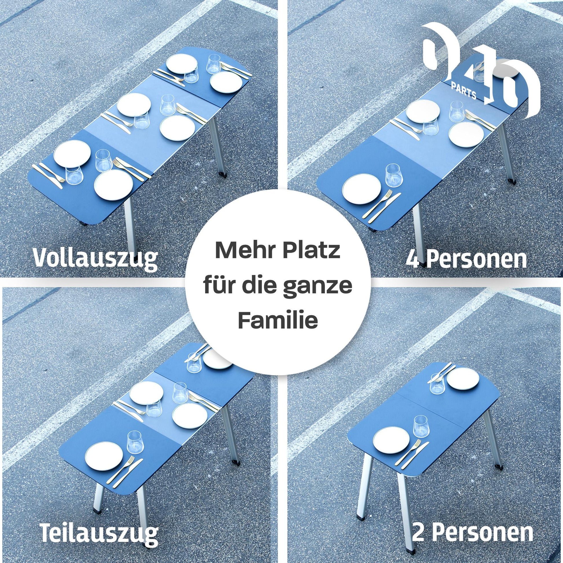 040 parts Tischerweiterung runde Seite für VW T5/T6/T6.1 California stabile Tischverbreiterung runde Seite - 040parts - 4260715847666