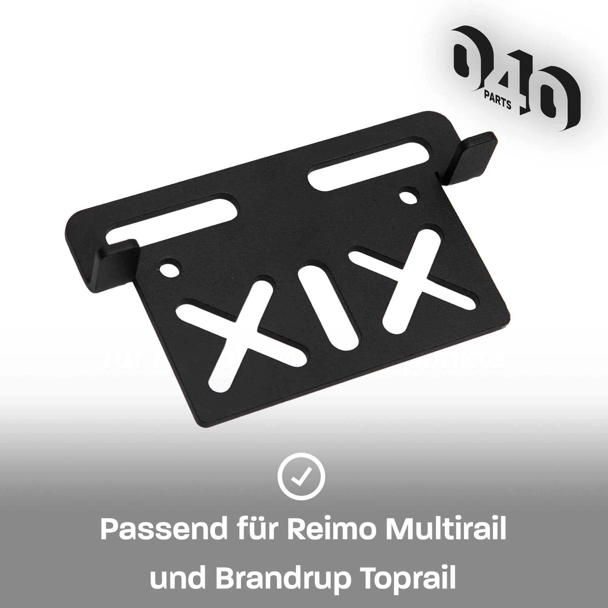 040 Parts Universelle Montageplatte für Reimo TopRail einzigartige Halteplatte Lochplatte für dein Zubehör