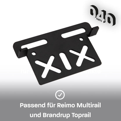 040 Parts Universelle Montageplatte für Reimo TopRail einzigartige Halteplatte Lochplatte für dein Zubehör