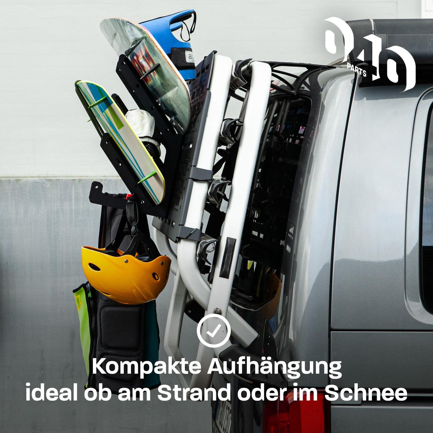 040 Parts universeller Wakeboard Kiteboard Snowboard Halter kompatibel mit Molle board für VW T5 T6 T6.1 oder andere - 040parts - 4260715845792