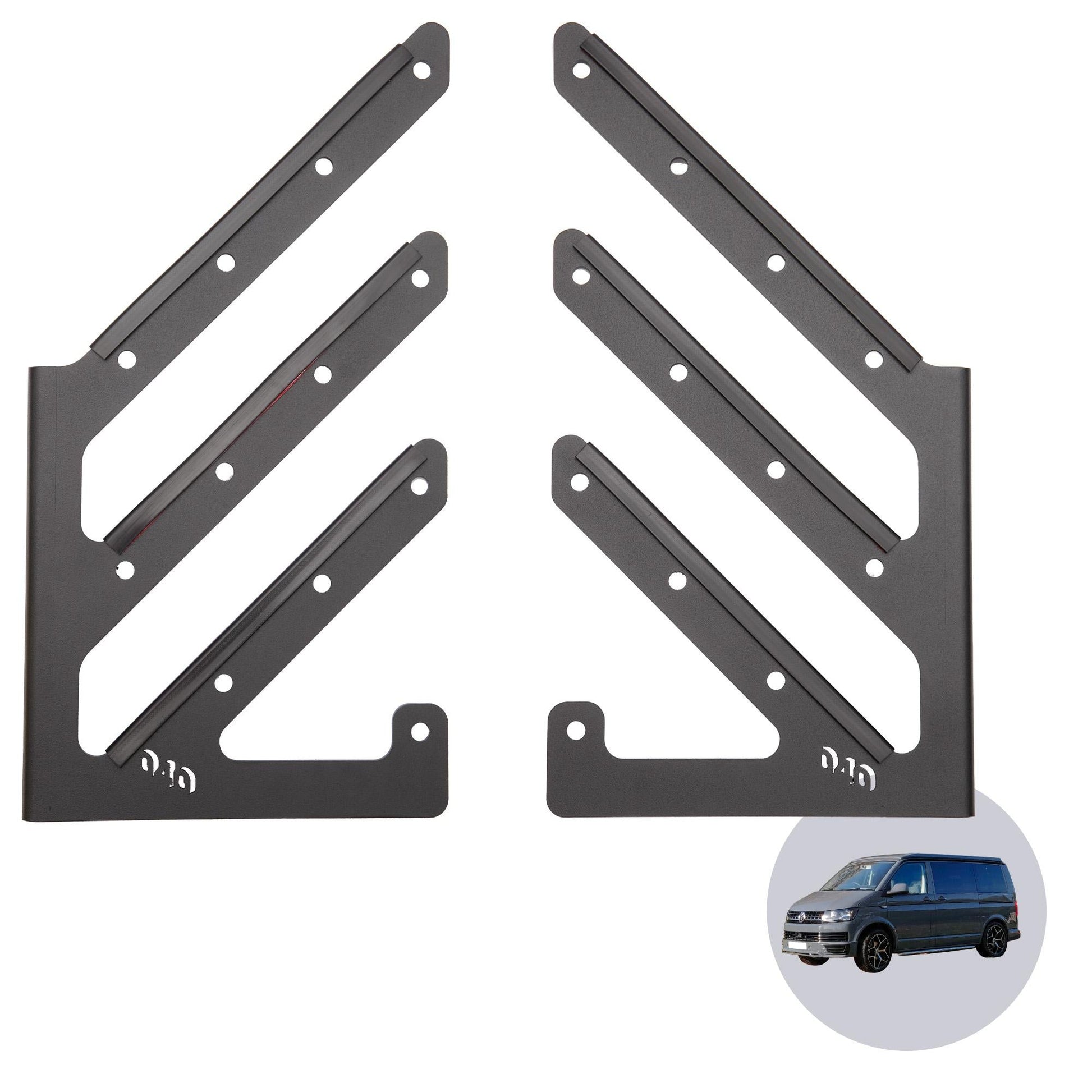 040 Parts universeller Wakeboard Kiteboard Snowboard Halter kompatibel mit Molle board für VW T5 T6 T6.1 oder andere - 040parts - 4260715845792