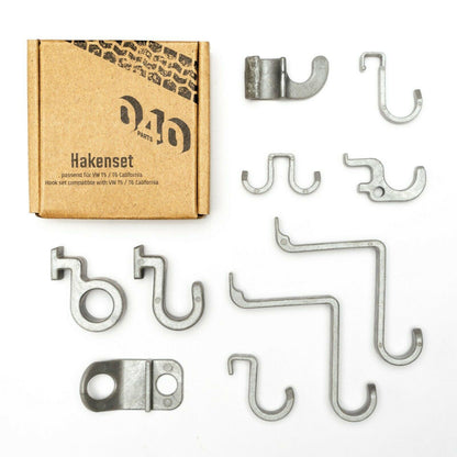 040Parts 10er Haken Set passend für VW California T5 T6 T6.1 Bulli Camper Ocean Coast - 040parts - 4260715840506