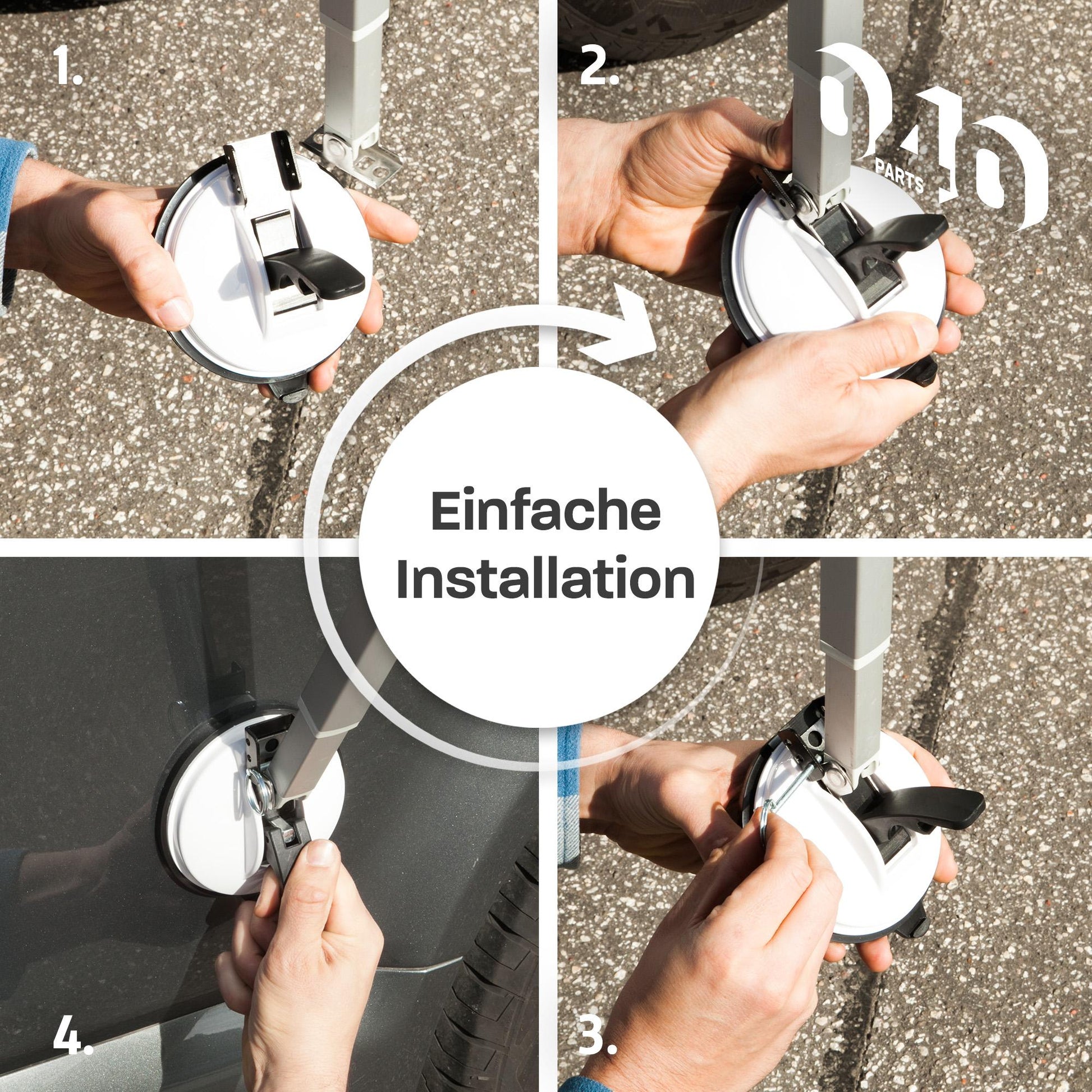 040Parts Camping Markisenhalter für Thule Fiamma Dometic Markiesen kompatibel mit VW T7 T6.1 T6 T5 - 2er Set - 040parts - 4260715844245
