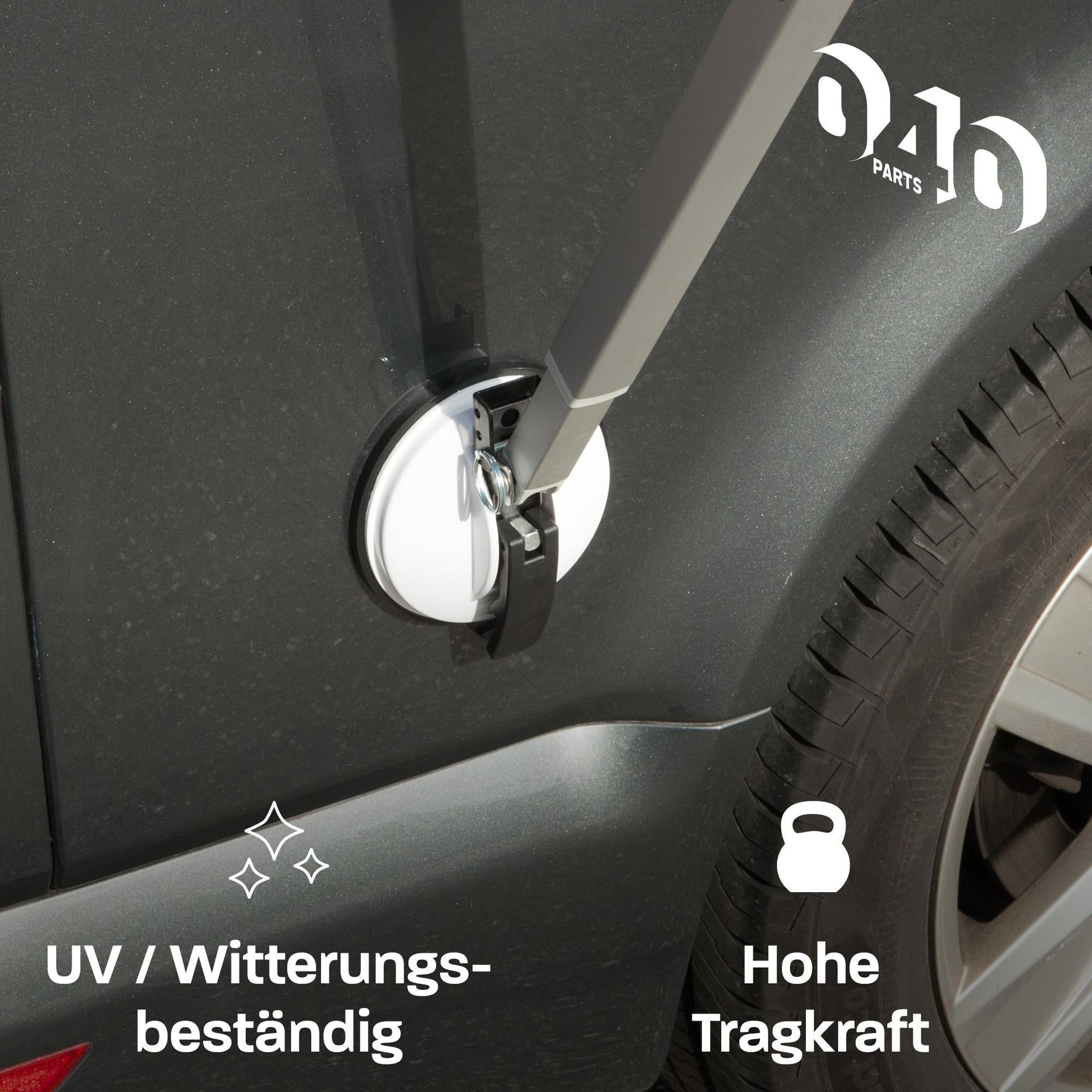 040Parts Camping Markisenhalter für Thule Fiamma Dometic Markiesen kompatibel mit VW T7 T6.1 T6 T5 - 2er Set - 040parts - 4260715844245