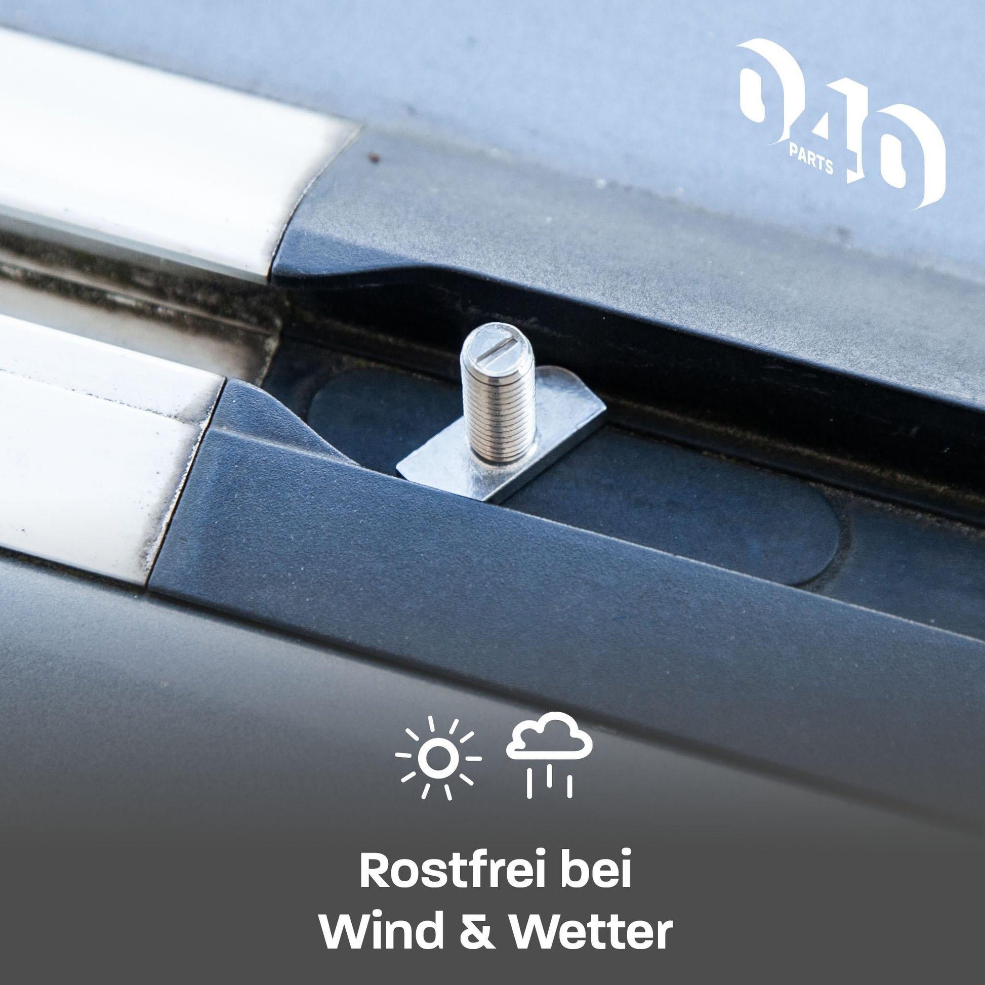 040Parts Edelstahl M8x20 T - Schraube 4er Set für Schienen mit C - Profil für VW T7 T5 T6 T6.1 und Camper T Schraube Hammerkopfschraube - 040parts - 4260715845068