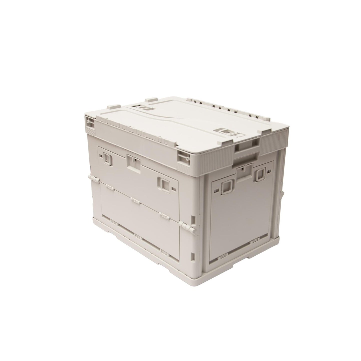 040Parts Faltbox 30L klappbar grau stapelbare Transportbox mit Klappdeckel Kofferraum Organizer Aufbewahrungsbox faltbar