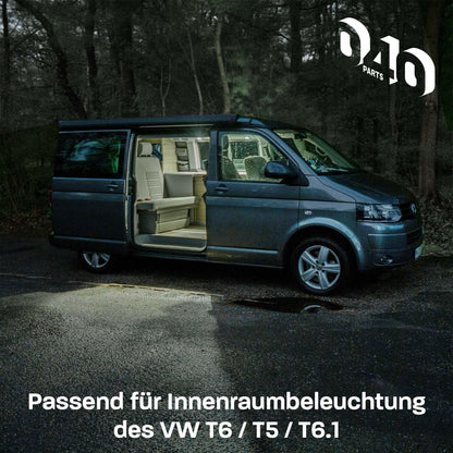 040Parts Farbfilter Set für LED Innenbeleuchtung kompatibel mit VW T6 / T5 / T6.1 auswechselbare Filterfolien für VW Leuchten im Fahrzeuginnenraum - 040parts - 4260715843903