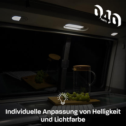 040Parts Farbfilter Set für LED Innenbeleuchtung kompatibel mit VW T6 / T5 / T6.1 auswechselbare Filterfolien für VW Leuchten im Fahrzeuginnenraum - 040parts - 4260715843903