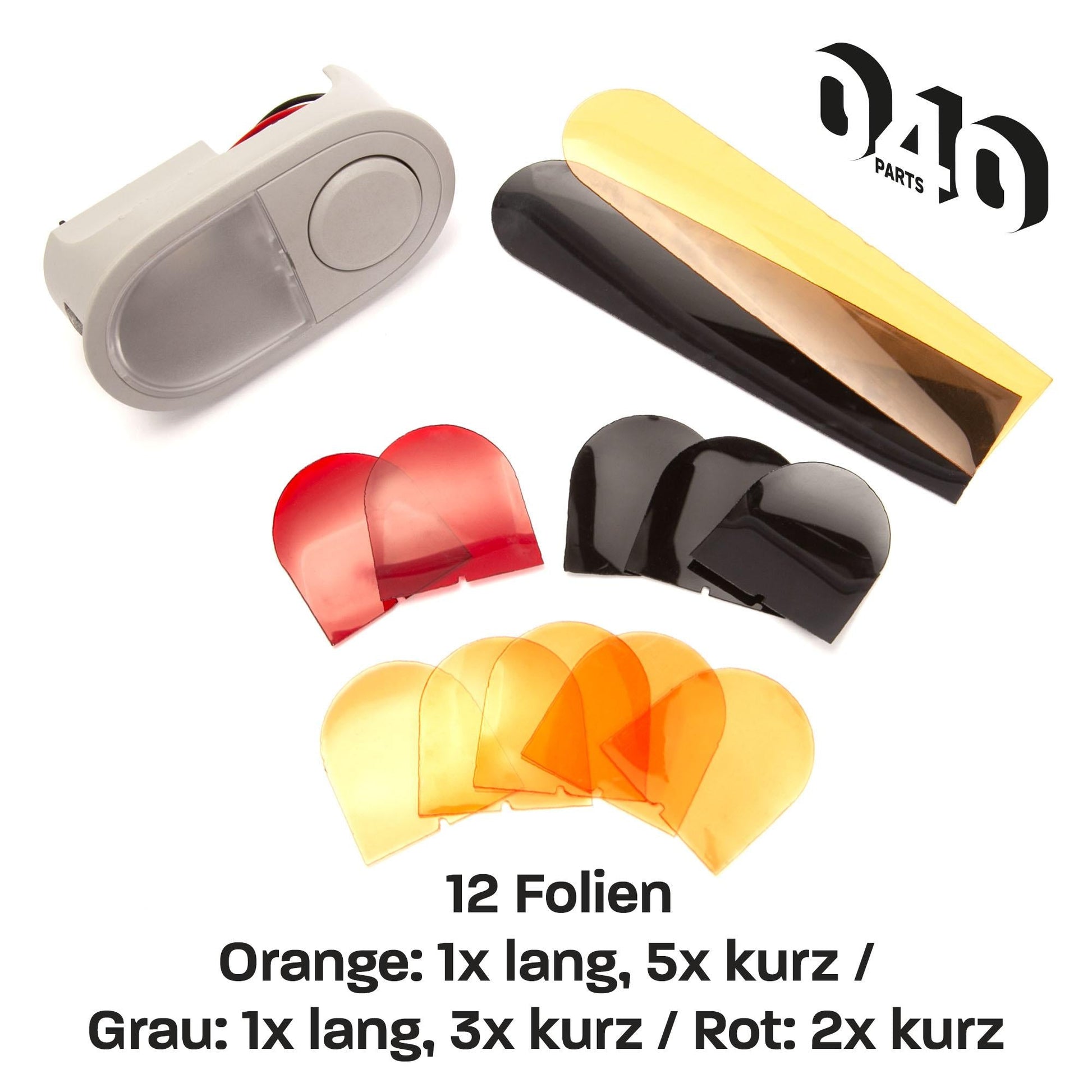 040Parts Farbfilter Set für LED Innenbeleuchtung kompatibel mit VW T6 / T5 / T6.1 auswechselbare Filterfolien für VW Leuchten im Fahrzeuginnenraum - 040parts - 4260715843903