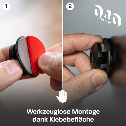 040Parts Gepäcknetz Aufbewahrungsnetz Halterung VW T5 T6 Multivan California Beach Caravelle Kunststoffhalter Klebehalterung - Ersatzteil: Halterung - 040parts - 4260715841121