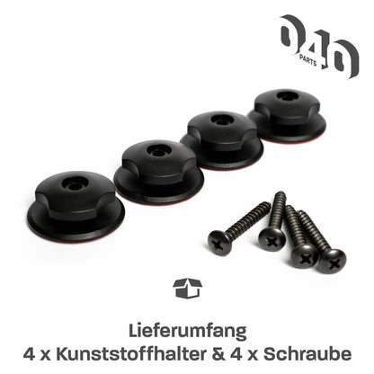 040Parts Gepäcknetz Aufbewahrungsnetz Halterung VW T5 T6 Multivan California Beach Caravelle Kunststoffhalter Klebehalterung - Ersatzteil: Halterung - 040parts - 4260715841121