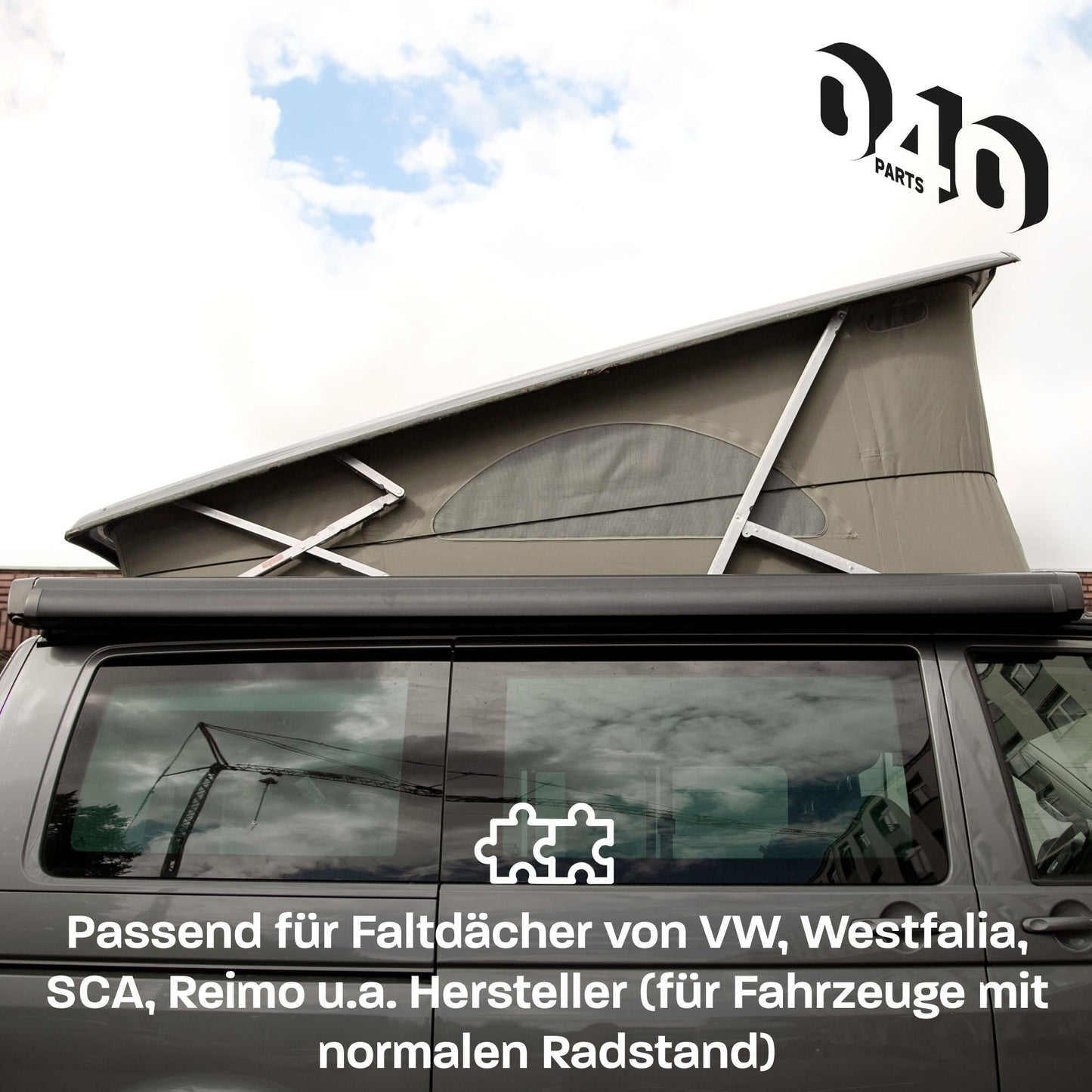040Parts Spanngummi für Aufstelldach Zeltbalg mit Schnellspanner kompatibel mit Vans sowie VW T7 VW T6.1 VW T5 Ford Nugget Marco Polo - 040parts - 4260715843897