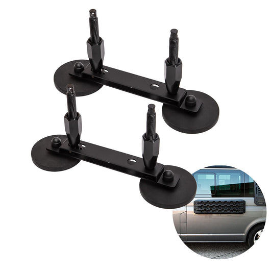 040 Parts Soporte magnético para cuñas de rueda y placas de arena para furgonetas, campers, autocaravanas y vehículos todoterreno