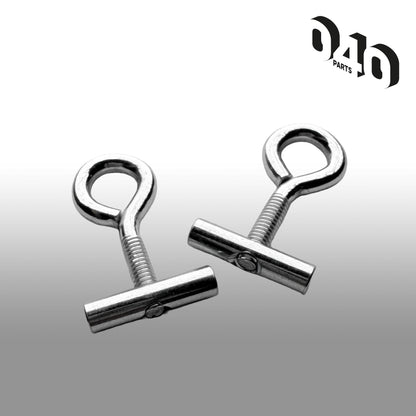 040parts Kederstopper Set 5mm mit Oesenschraube 20mm Breite M4 Gewinde Kederstein für Markisen Wohnmobil Caravan Van